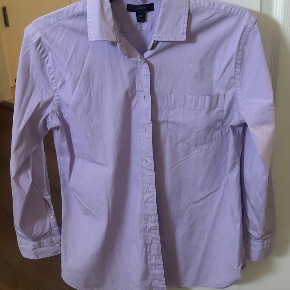 J. Crew Light Purple Shirt size 6p